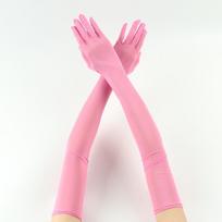 55 cm Elastiniai Tinklelio Apsauginiai nuo Saulės Pirštinės Moterims - Madingas Vakarinės Suknelės Aksesuarų Rinkinys One Size gray