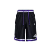 Nike NBA Courtside Los Angeles Lakers Lace-Up Basketball Training Shorts Men Bottoms Black CV3938-010 M black