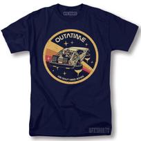 Back To The Future Shirt Delorean Classic Movie Poster Graphic Design T-Shirt S beige