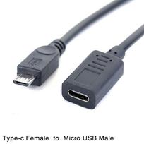 C tipo USB lizdas su mikro USB jungtimi Otg jungties kabelio adapteris