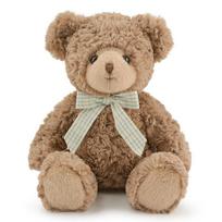 Hug cape bear doll plush toy rag doll children soothing little doll press bed doll home throw pillow No. 2 sitting height 27cm beige