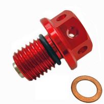 M12xP1.5 magnetinio alyvos išleidimo kaiščio varžtas, skirtas HUSQVARNA TC TE FC FE TX FX 125 150 200 250 300 350 400 450 501 2014 m. M12x1.5 raudona
