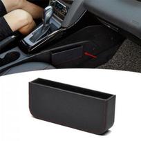 Black Car Center Console Seat Storage Box Organizer Phone Holder Self-adhesive black