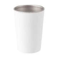 Daisy Leaf Stainless Steel Mouthwash Cup white