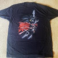 90s Spawn vs Batman Todd McFarlane Image Comics Tee Size S-5XL Reprint Unisex T-Shirt S black