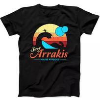 Dune Arrakis Rakis Surf Sci Fi Meme Funny Best Seller Gift Tee Black T Shirt 28 M red