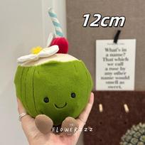 JELLYCAT Lemonade Coconut Plushies Very Gentle Soft Palm Tree Red Coral Plush Toy Cartoon Doll Home Decor Xmas Gifts Girl gray
