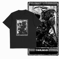 Skull Cyborg Cotton TShirt Vintage Streetwear Graphic Tee Men Casual Cyberpunk Inspired Fashion - Men's Summer Cotton Graphic... S įvairiaspalvis