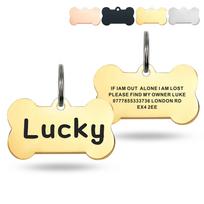Engraved Stainless Steel/Titanium Dog Tag Pendant with Custom Logo 40x21mm sidabras