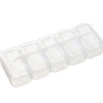Food-Grade Warship Sushi Mold: Handheld Seaweed & Rice Roll Pressing Tool 5-linked mold [1 piece] white