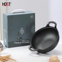 HDSTMY Ink Rhyme Cast Iron Frying Pan black