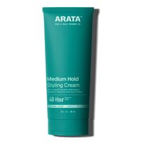 Arata Styling Hair Cream with Niacinamide | Adds Medium Hold | Humidity-Resistant | Reduces Frizz & Flyaways | Boosts Moisture | Paraben, Silicone, blue