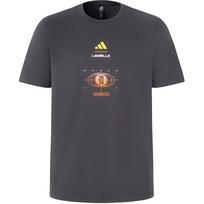 Adidas x LES MILLS T Shirt Unisex Carbon Black JN4350 S gray