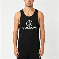 Outdoor Beach Surf Man Vest Funny 3D Letter Print Tank Top Fashion Gym T-shirt Summer Casual Running Clothing Sleeveless Shirts S beige
