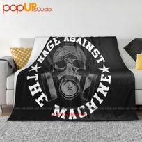 Rage Against The Machine Rap Metal Rock Band Ratm Ultra-Soft Blanket Quilt Winter Sofa Cover Bed Covers Size: 75*100cm, Weight: 230 GSM gray