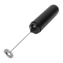 Kitchen Handheld Milk Frother Wand Powerful Ultra Fast Coffee Frother Drink Mixer for Hot Chocolate black