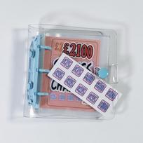PVC Mini Savings Binder: Portable Money Clip & Gift Storage Album gray