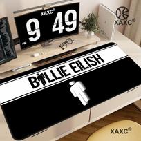 Funny-Billie-S-E-Eilish Anti-Slip PC Gaming Mouse Pad Gamer Desk Mats Keyboard Pad Mause Pad Office Accessories Mousepad Muismat 30cmx60cm(11.8x23.6inch) white