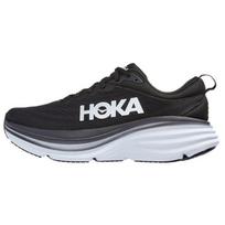 HOKA ONE ONE Bondi 8 Fabric Cushioning Slip Resistant Abrasion Resistant Low top Casual Running Shoes Women's 1127952-BWHT 36 black