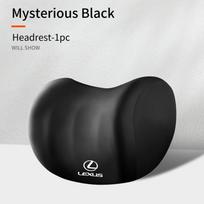 Car Seat Headrest Memory Foam Neck Pillow Lumbar Backrest Accessories For Lexus IS250 IS200 CT200h GS300 LS430 RX450h LX570 IS30 CJ0 gray