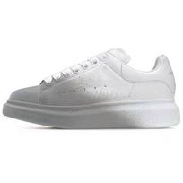Alexander McQueen Oversized Sneaker 'White Grey Velvet Spray' Women's 586388WHWM29705 35.5 white
