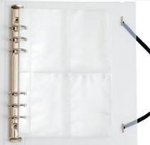 A5 A6 Zipper Binder Photo Card Collection Book Postcard Organizer Diary Notebook School Stationery (as the picture,A5) white