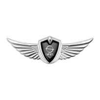 1Pcs Car Styling Metal Car Wings Mark Stickers For Opel OPC Astra J K F Vectra D Corsa Zafira B Insignia Mokka Adam Accessories Ms3 sidabras