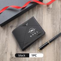 For Opel Car Styling Men Fashion Short Wallet Coin Purse Credit Card Organiser Accessories Insignia Corsa Grandland Antara Pv9 gray