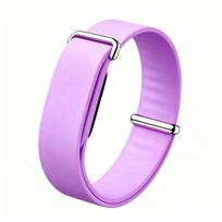 Breathable Soft Silicone Sport Loop For Google Fitbit Air , Fully Adjustable violetinė
