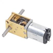 DC12V Worm Gear Motor Dual Shaft 120RPM Strong Power Low Noise High Efficiency Speed Reduction Motor