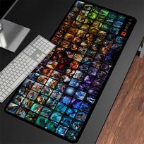 Game Dota 2 Mouse Pad Large Rubber Anti slip Desk Mat Keyboard Ergonomic Office Rubber Game PC Non-slip Anti-fray Home Mousepad 30cmx60cm(11.8x23.6inch) black