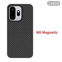 Case for oneplus 15t Carbon Fiber Ultra-thin Phone Case Aramid Fiber Material Phone Protection magnetic Slim light premium Case OnePlus 15T black