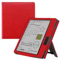 Onyx Boox Galileo/Raphael/Page 7  Leather Protective Stand Case Leaf Series raudona