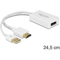 Delock HDMI-A St adapter> DP 1.2 Bu white 62496