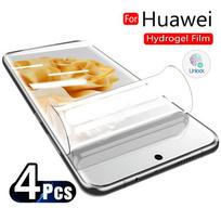 4 vnt. Huawei hidrogelio ekrano apsauga, skirta Pura 70 Ultra 70 Pro Plus P60 Pro P50 Pro P40 Pro P30 Lite Nova 5T 8i 9 10 Mate 20 30 40 50 Pro Nova 9 gryna
