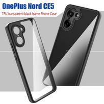 For OnePlus Nord CE5 Case For Cover for OnePlus Nord CE5 Anti-Shockproof TPU transparent black frame Case For OnePlus Nord CE5 OnePlus Nord CE 5G juoda