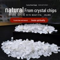 Natūralus baltas kristalas Dekoratyvinis rankdarbių akmuo akvariumams ir Budos aukoms 3-5mm 1000g natūrali