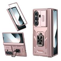 Naujas SAM Z Fold7 Sharp Armor vyrių žiedas stovas apsaugantis nuo kritimo sulankstomo telefono dėklas Flip 7 alyvuogių žalios spalvos
