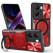For Xiaomi Poco X7 Pro Case Armor Magnetic Ring Holder Slide Lens Shockproof Cover for PocoX7 Pro Poko Pocco Little X7Pro Funda Poco x7 pro