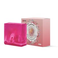 Handmade Rose Essential Oil Soap: Long-Lasting Fragrance for Face, Bath, and Shower gray
