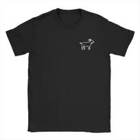 Pocket Patch Badge Goat Animal Men T Shirt Line Art Icon Humor Tees Short Sleeve O Neck T-Shirt 100% Cotton New merchandise S juoda