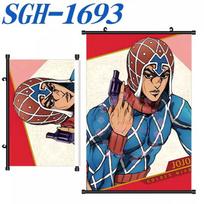 Jojo'S Bizarre Adventure Poster Scroll Painting Peripheral Hanging Painting Bedside Living Room Background Wall Cloth Painting Set 40x60cm black