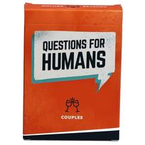 Human Questions: English Couple Conversation Game Cards white
