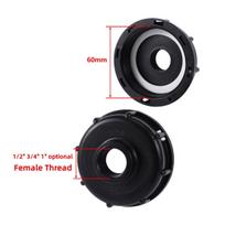 IBC Tank Adapter S60 Coarse Thread to 3/4  1  1.5  2  Male/Female Thread and to 1/2  3/4  1  1.25  1.5  2  Pipe Quick Joint 1Pc (as the picture,1 inch)