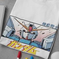 Unisex, Gundam Shirt, 90s Anime Shirt, Vintage Shirt, Robot Anime Lovers Tee, Anime T-shirt, Japanese Manga Tshirt, Retro Gundam Anime Shirt S gray