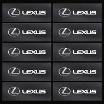 Automobilio stilius 3D lydinio metalinis motociklo emblemos lipdukas Lexus CT200H ES350 GX460 470 IS250 LS460 NX300 RX300 350 450H black