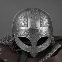 Viking Helmet with Chainmail Aventail Handmade Steel Norse Warrior Helmet for Cosplay  Collectors