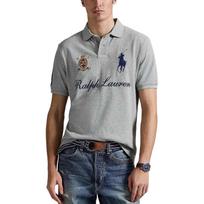 Polo Ralph Lauren Big Pony Short Sleeve Polo Shirt Classic Edition Men tops 710P03952-004 XL gray
