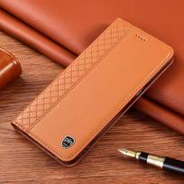 Originalus Napa odos dėklas skirtas Xiaomi Poco X3 X4 X5 X6 X7 F4 F5 F6 F7 M3 M4 M5 M5S M6 M7 Plus Pro GT Telefono dėklai Poco F7&Genuine Leather ruda