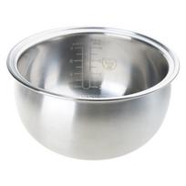 Stainless Steel Rice Cooker Insert Pot 2L 3L 4L 5L Interchangeable Inner Bowl Heat Distribution Food Grade Coating gray